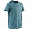 Domyos Exercise & Fitness Apparel Boys' Gym T-Shirt Breathable Synthetic Short-Sleeved S500