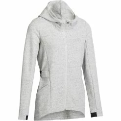 Domyos Women's Gym & Pilates Long Hooded Jacket