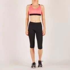 Domyos Exercise & Fitness Apparel Women's Cardio Fitness Zip-Up Bra Energy 500