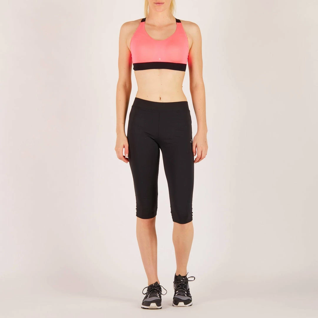 Domyos Exercise & Fitness Apparel Women's Cardio Fitness Zip-Up Bra Energy 500