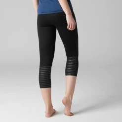 Domyos Exercise & Fitness Apparel Nyamba 900, Shaping Cotton Capri Fitness Leggings, Women's