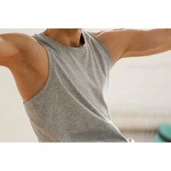 Domyos Nyamba 500, Pilates And Gentle Gym Tank Top, Men's Exercise & Fitness Apparel