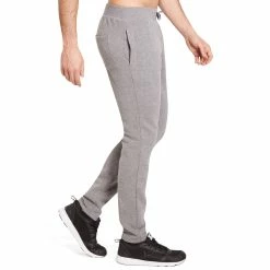 Domyos Gym & Pilates Slim-Fit Brushed Jersey Bottoms