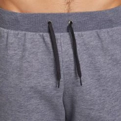 Domyos Gym & Pilates Slim-Fit Brushed Jersey Bottoms