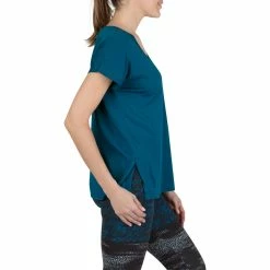 Domyos Short-Sleeve Athletic V-Neck T-Shirt, Women's