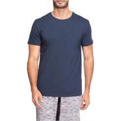 Domyos Nyamba Sportee, Pure Cotton T-Shirt, Men's Exercise & Fitness Apparel