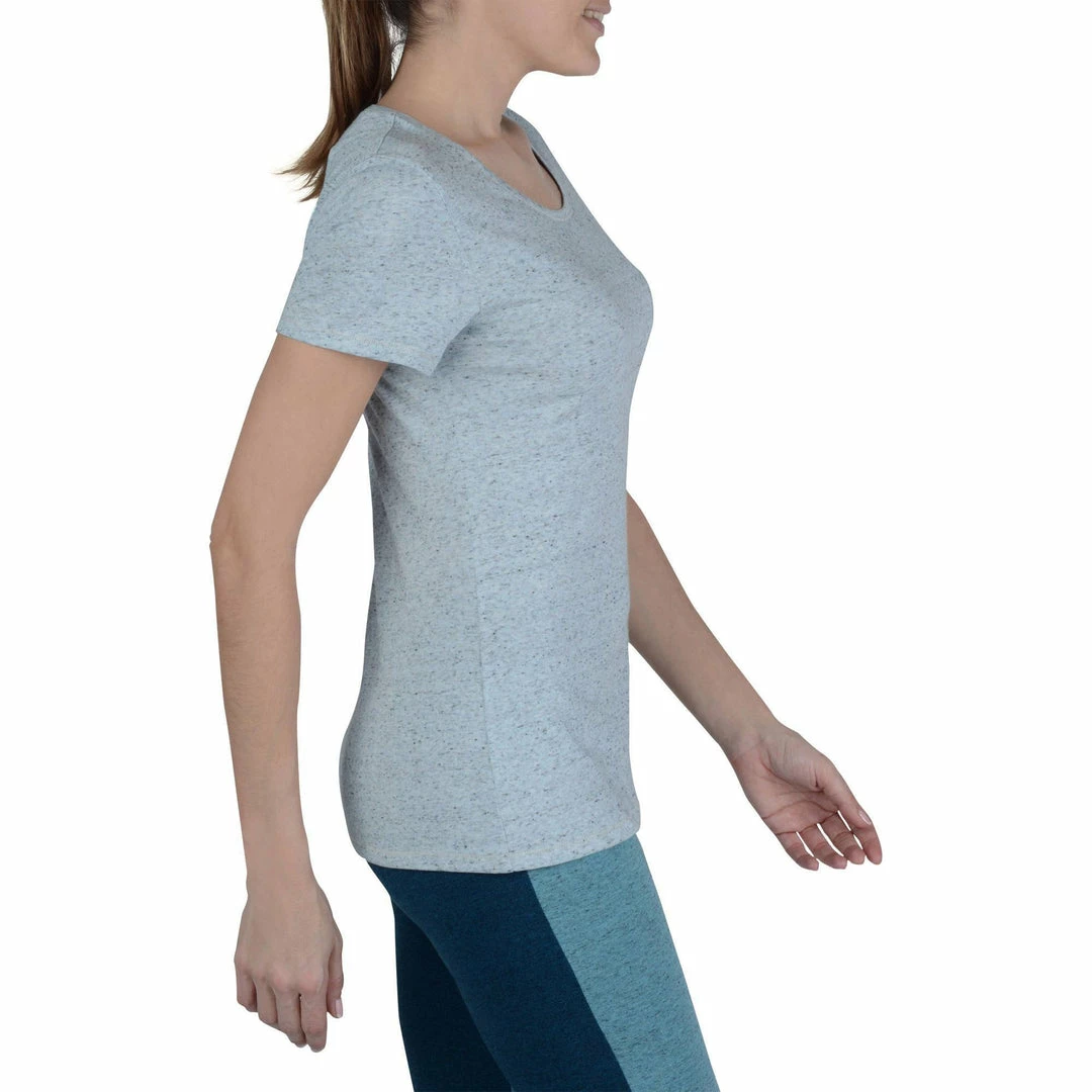 Domyos Exercise & Fitness Apparel Women's Gym & Pilates Regular-Fit Short-Sleeve T-Shirt