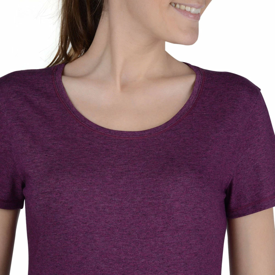 Domyos Exercise & Fitness Apparel Women's Gym & Pilates Regular-Fit Short-Sleeve T-Shirt