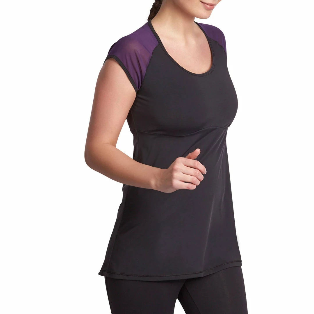 Domyos Shape+, Shaping Fitness T-Shirt, Women's Exercise & Fitness Apparel