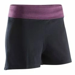 Domyos Women's Organic Cotton Yoga Shorts Exercise & Fitness Apparel