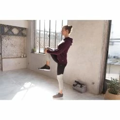 Domyos Gym & Pilates Slim-Fit Cotton Leggings, Women's