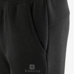 Exercise & Fitness Apparel Domyos 100, Warm Wide-Fit Gym Pants, Kids'