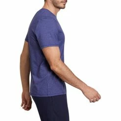 Domyos Nyamba 500, Regular-Fit Pilates And Gentle Gym T-Shirt, Men's Exercise & Fitness Apparel