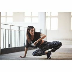 Domyos Exercise & Fitness Apparel Women's Dance Transparent Cropped T-Shirt