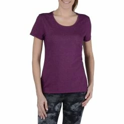 Domyos Exercise & Fitness Apparel Women's Gym & Pilates Regular-Fit Short-Sleeve T-Shirt