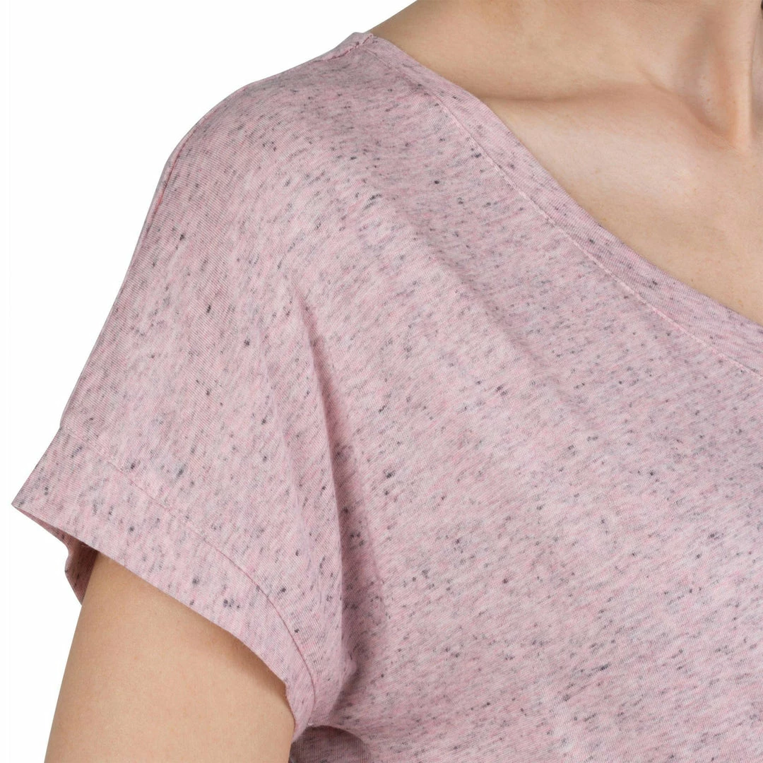 Domyos Short-Sleeve Athletic V-Neck T-Shirt, Women's