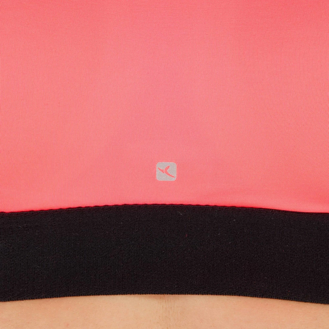 Domyos Exercise & Fitness Apparel Women's Cardio Fitness Zip-Up Bra Energy 500