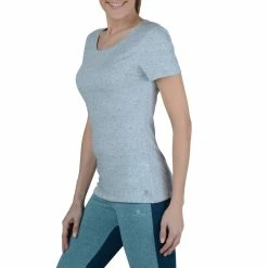 Domyos Exercise & Fitness Apparel Women's Gym & Pilates Regular-Fit Short-Sleeve T-Shirt