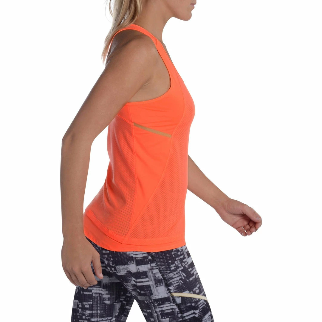 Domyos Women's Cardio Fitness Long Breathable Tank Top Energy Xtreme Exercise & Fitness Apparel