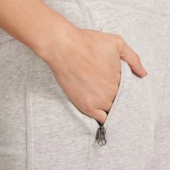 Domyos Exercise & Fitness Apparel Women's Gym & Pilates Zip-Ankle Pants