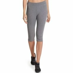 Domyos Exercise & Fitness Apparel Women's Gym & Pilates Slim-Fit Cropped Leggings Fit+