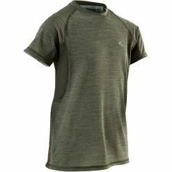 Domyos S900, Breathable Short-Sleeved Gym T-Shirt, Boys' Exercise & Fitness Apparel