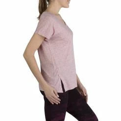 Domyos Short-Sleeve Athletic V-Neck T-Shirt, Women's