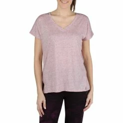 Domyos Short-Sleeve Athletic V-Neck T-Shirt, Women's