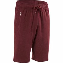 Domyos Slim-Fit Cotton Athletic Shorts, Men's Exercise & Fitness Apparel