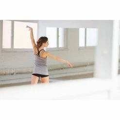 Exercise & Fitness Apparel Domyos, Skirted Dance Leotard With Thin Straps, Women's