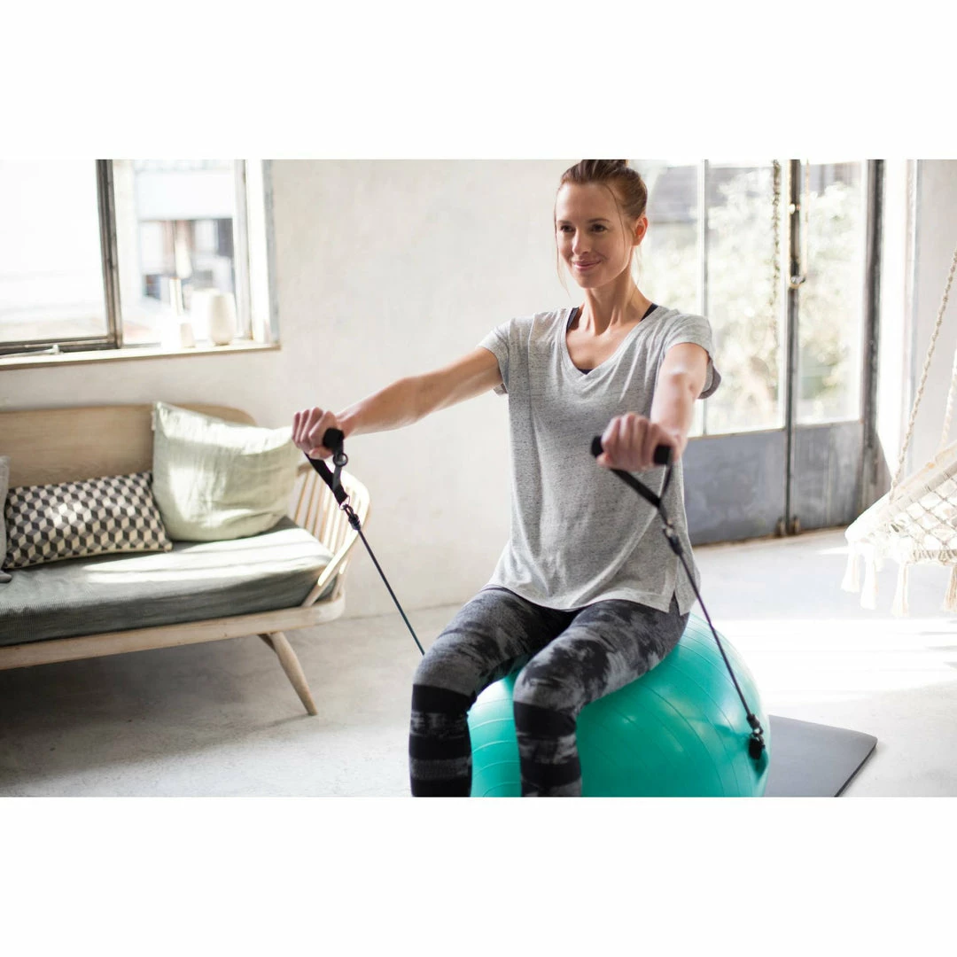 Domyos Short-Sleeve Athletic V-Neck T-Shirt, Women's