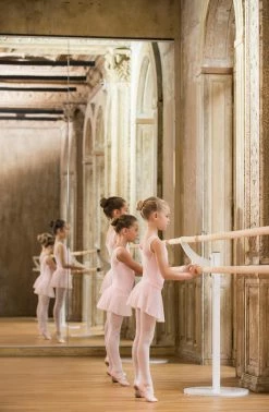 Domyos Leather Demi-Pointe Shoes, Girls'