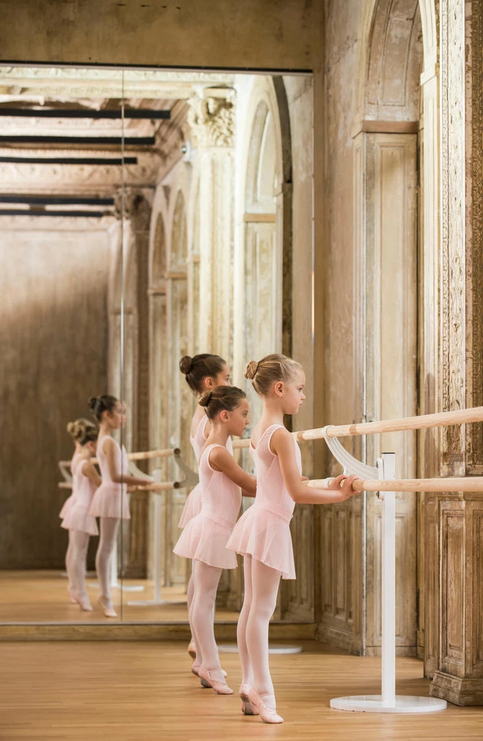 Domyos Leather Demi-Pointe Shoes, Girls'