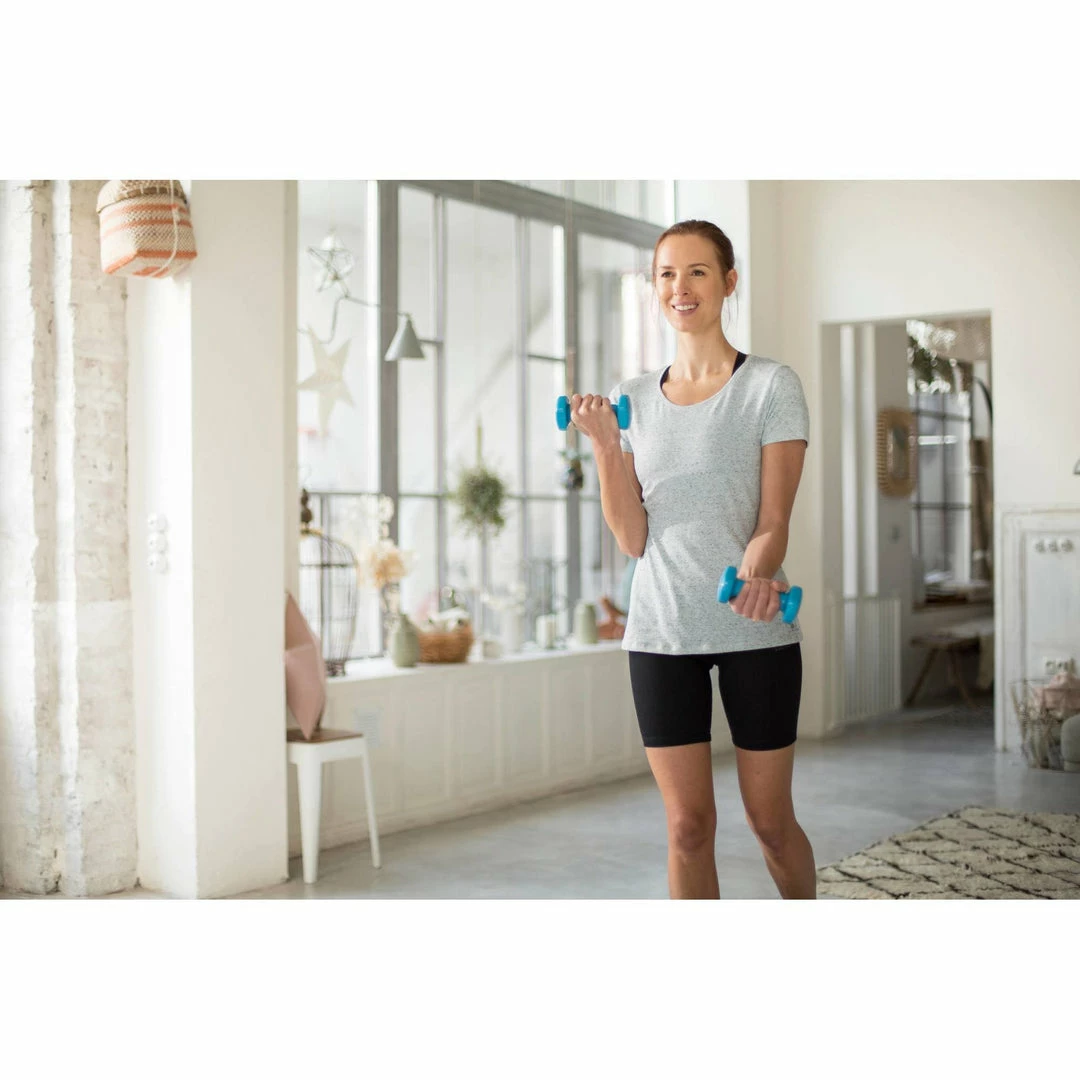 Domyos Exercise & Fitness Apparel Women's Gym & Pilates Regular-Fit Short-Sleeve T-Shirt