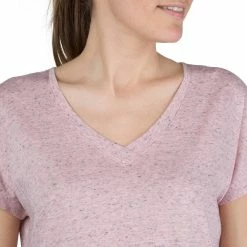 Domyos Short-Sleeve Athletic V-Neck T-Shirt, Women's