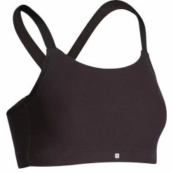 Domyos Comfort Women's Fitness Sports Bra - Black Exercise & Fitness Apparel