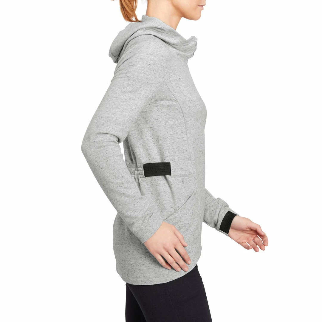 Domyos Women's Gym & Pilates Long Hooded Jacket