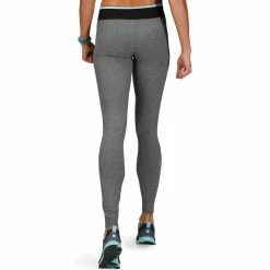 Domyos Exercise & Fitness Apparel Women's Cardio Fitness Contrasting Waistband Leggings Energy