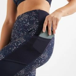 Domyos Fitness Leggings With Phone Pocket, Women's