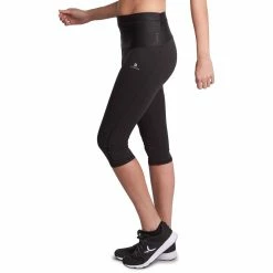 Domyos Women's Cardio Fitness Flat-Stomach Cropped Leggings Shape