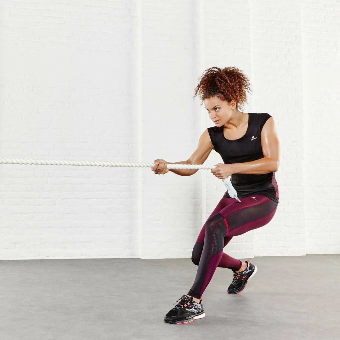 Domyos Women's Cardio Fitness Breathable Leggings Energy Xtrem