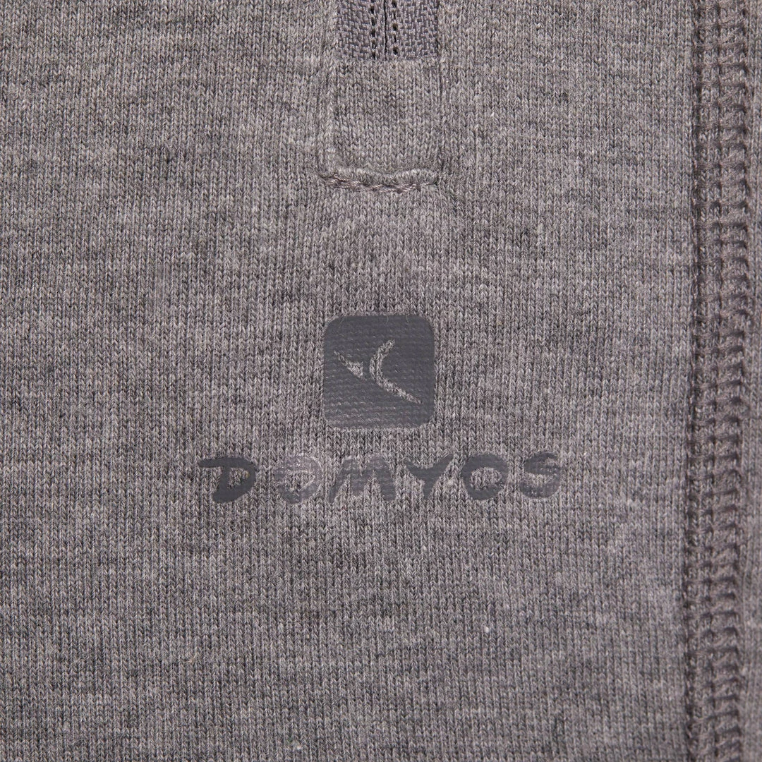 Domyos Slim-Fit Cotton Athletic Shorts, Men's Exercise & Fitness Apparel