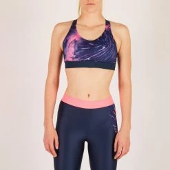 Domyos Exercise & Fitness Apparel Women's Cardio Fitness Zip-Up Bra Energy 500