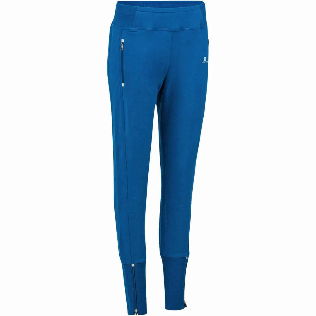 Domyos, Brushed Jersey Zipped-Ankle Gym & Pilates Leggings, Women's