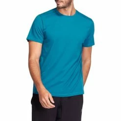 Domyos Nyamba 500, Regular-Fit Pilates And Gentle Gym T-Shirt, Men's Exercise & Fitness Apparel