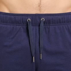 Domyos Slim-Fit Cotton Athletic Shorts, Men's Exercise & Fitness Apparel