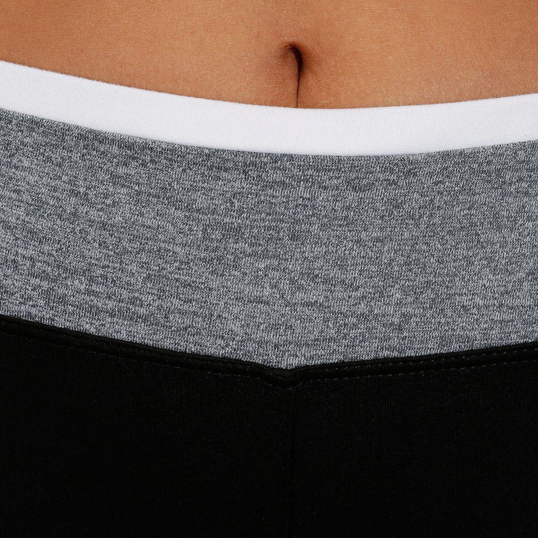 Domyos Women's Cardio Fitness Contrasting Wide Waistband Leggings Energy