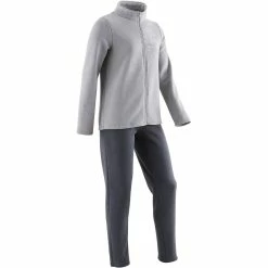 Domyos Warmy 100, Gym Tracksuit Zip, Girls'