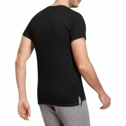 Domyos Men's Gym & Pilates Slim-Fit Cotton T-Shirt