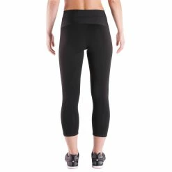 Domyos Shape+ Women's Fitness Flat-Stomach 7/8 Leggings - Black
